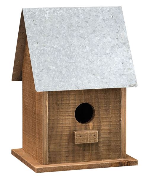 Tall Wooden Birdhouse 