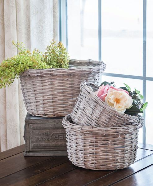 Picture of Gray Willow Baskets, 3/set