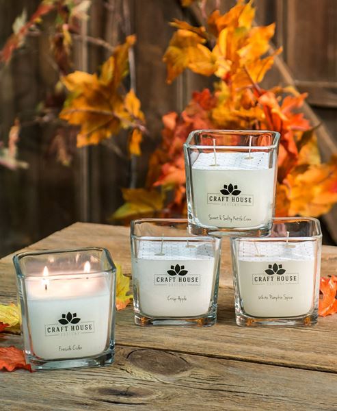 Picture of Fall Collection Square Candles, 12/set