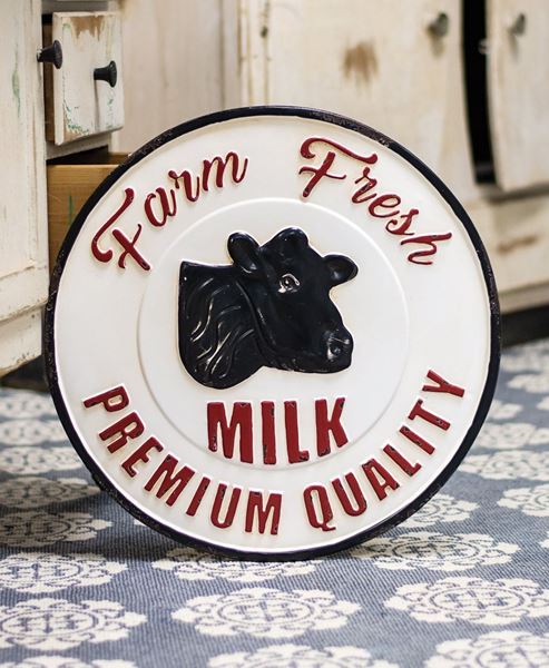 Picture of Farm Fresh Milk Enamel Sign