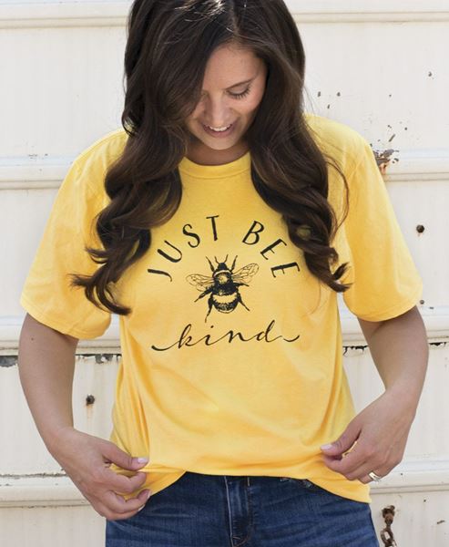 bee kind shirt yellow