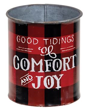 Picture of Good Tidings Christmas Metal Bucket