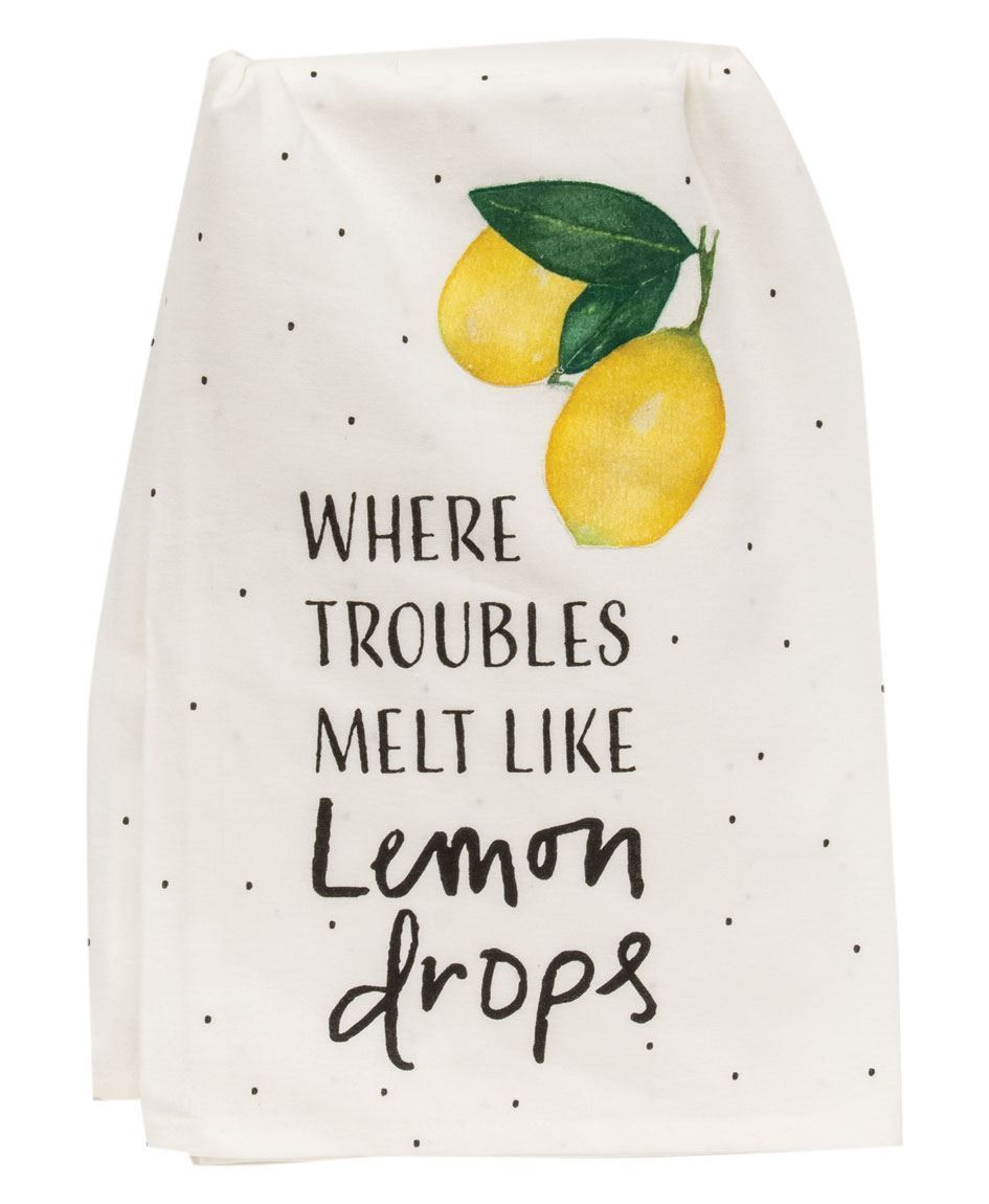 Funny Wholesale Kitchen Towels, Twisted Wares, Throw Lemons