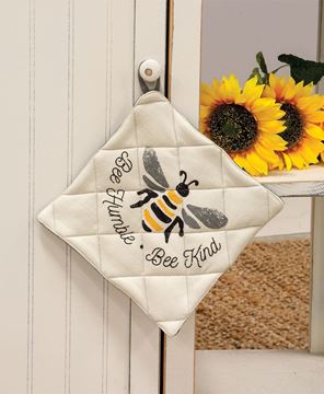 Honey Bee and Honeycomb Hanging Kitchen Towel With Holder, Fun