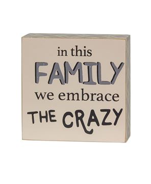 Picture of Nice Normal Family Gingham Check Box Signs, 3/Set