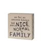 Picture of Nice Normal Family Gingham Check Box Signs, 3/Set