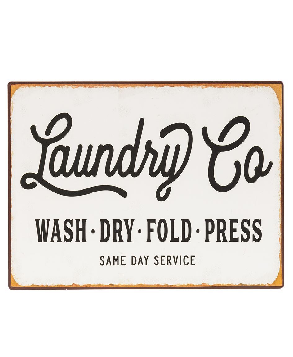 Col House Designs - Wholesale| Laundry Co. Distressed Metal Sign