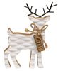 Picture of Woodland White Basketweave Deer Wood Sitter