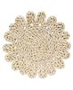 Picture of Corn Husk Flower Shape Candle Mat, 10"