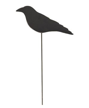 Picture of Wooden Crow Planter Stake Topper, 4"