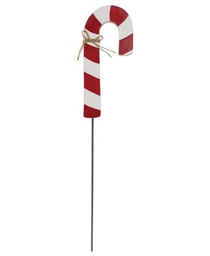 Picture of Large Candy Cane Planter Stake Topper