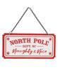 Picture of Department of Naughty & Nice Distressed Hanging Sign