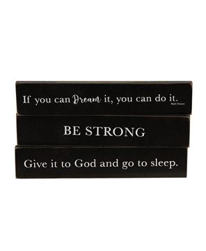 Picture of Be Strong Wooden Block, 3 Asstd.