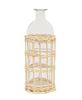 Picture of White Willow Wrapped Glass Bottle, 8.5"