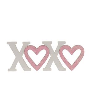 Picture of Hearts & Kisses Wooden Cutout Sitter