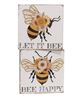 Picture of Just Bee Happy Floral Bee Box Sign, 2 Asstd.