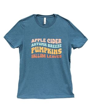 Picture of Apple Cider Autumn Breeze T-Shirt - Heather Deep Teal