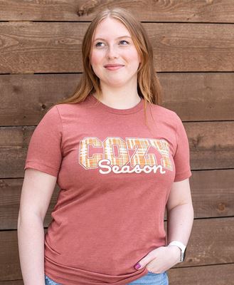 Picture of Cozy Season T-Shirt - Heather Clay