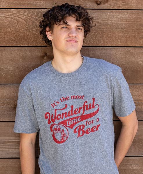 Picture of Most Wonderful Time For A Beer T-Shirt, XXL - Heather Gray