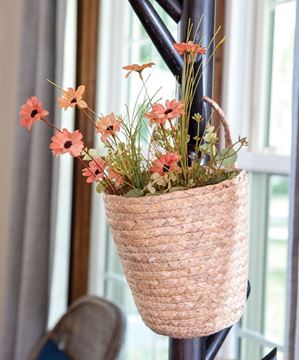 Picture of Woven Seagrass Wall Planter Basket