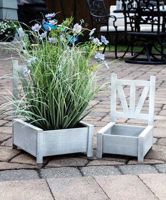 Picture of Garden Chair Planter Boxes, 2/Set