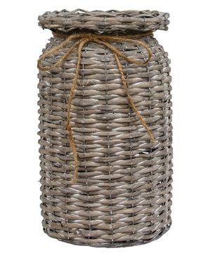 Picture of Graywash Willow Milk Can Basket