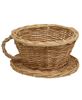 Picture of Natural Willow Coffee Cup & Saucer Basket, 8" x 4"