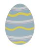 Picture of Glittered Blue Easter Egg Planter Stake Topper