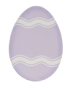 Picture of Glittered Lavender Easter Egg Accent/Planter Stake