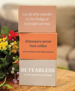 Picture of Be Fearless Rectangle Block - 3 Asstd.