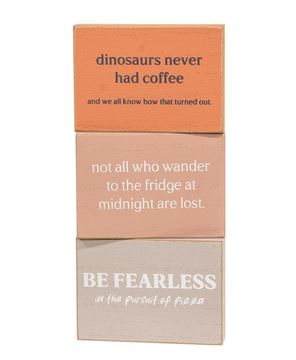 Picture of Be Fearless Rectangle Block - 3 Asstd.