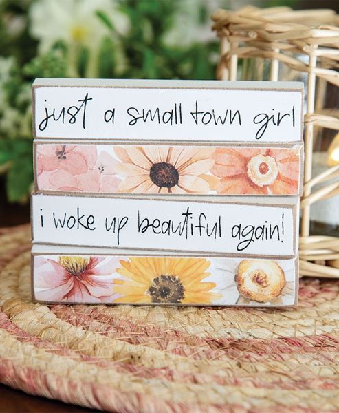 Picture of Just A Small Town Girl Floral Tiny Mini Stick, 4/Set