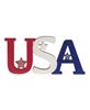 Picture of USA & Stars Wooden Cutout Sitter