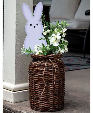 Picture of Brown Willow Milk Can Basket