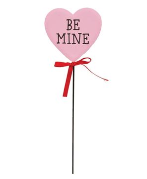 Picture of Metal Be Mine Conversation Heart Plant Stake