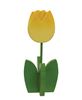 Picture of Yellow Wooden Dimensional Tulip Sitter