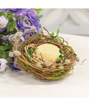 Picture of New Growth Mossy Bird Nest w/Egg