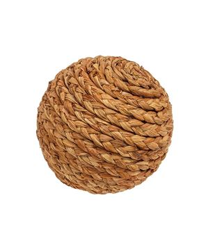 Picture of Warm Brown Woven Seagrass Decorative Ball, 4"