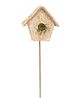 Picture of Natural Woven Seagrass Mossy Birdhouse Pick