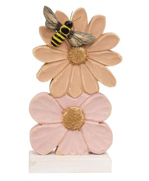 Picture of Stacked Wooden Daisy Sitter