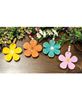 Picture of Colorful Wooden Daisy Ornament, 4 Asstd.