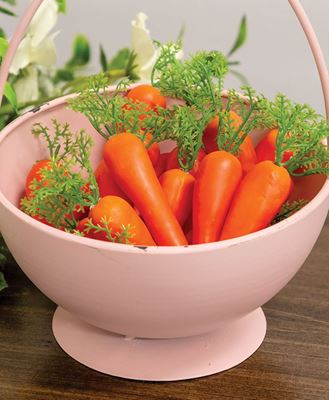 Picture of Decorative Foam Carrots in Mesh Bag, 20/Set