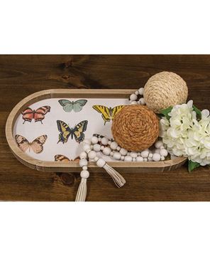 Picture of Butterflies Oval Tray