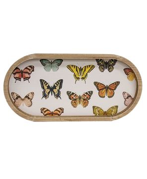 Picture of Butterflies Oval Tray