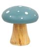 Picture of White Dotted Blue Wood Mushrooms, 2/Set