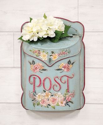 Picture of Distressed Metal Vintage Garden Post Box