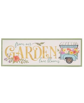 Picture of From Our Garden Love Blooms Metal Sign