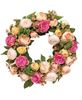 Picture of Mixed Cabbage Rose Wreath, 22"