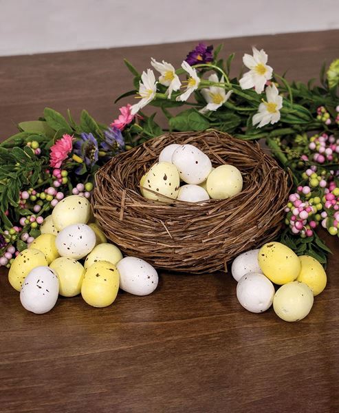 Picture of Yellow & White Speckled Eggs - 24/Pkg