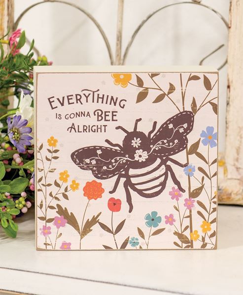 Picture of Everything Is Gonna Bee Alright Box Sign